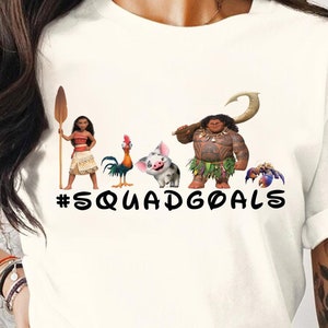 Disney Princess Moana Characters Shirt, Hei Hei Shirt, Disneyland Besties Shirt, Girls Moana Pua, Disney Trip Matching Shirt, Moana Birthday