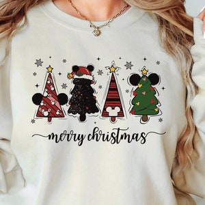 Disney 2025 Weihnachten Shirt, benutzerdefinierte Disney Familie Weihnachten Shirt, Mickey Minnie Weihnachten T-Shirt, Weihnachten Familie Shirt, Disneyland Weihnachten