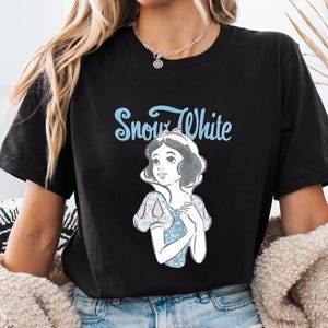 Watercolor Snow White  T-Shirt, Disney Snow White And The Seven Dwarfs Tee, Vintage Disney Princess Sweater, WDW Family Trip Shirt