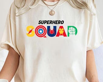 Superhero Squad,  Shirt,  Shirt,  Super Heroes Tee, Captain America T-shirt, Hulk Tee
