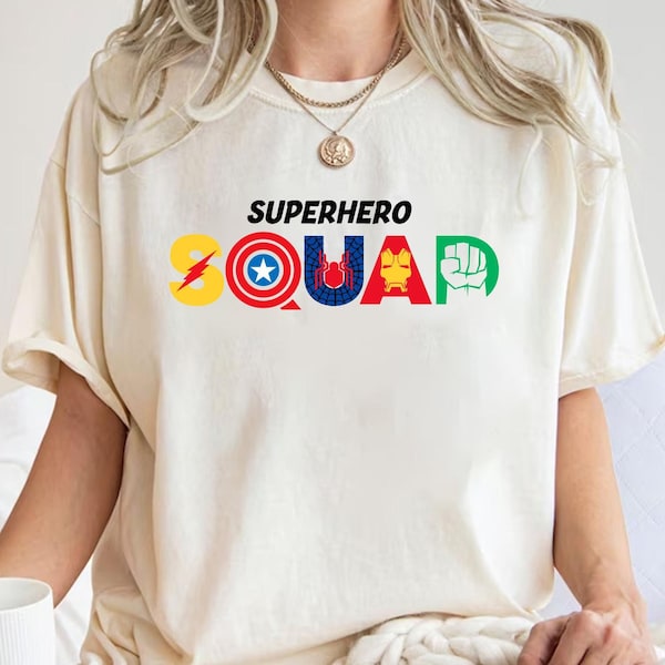 Superhjältegruppströja, superhjälte-t-shirt, Captain America-tröja, Hulk-tröja, serietidningsinspirerad huvtröja, hjältelagströja, semestertröja för barn