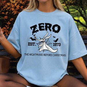 Zero Dog Halloween Shirt, Spooky Nightmare Ghost Tee