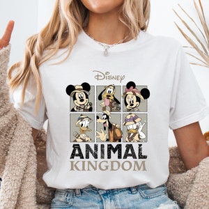 Disney Animal Kingdom Shirt, Vintage Mickey And Friends Safari Trip Tee, Disneyland Family Vacation Shirts, Disney Wild Trip Sweater