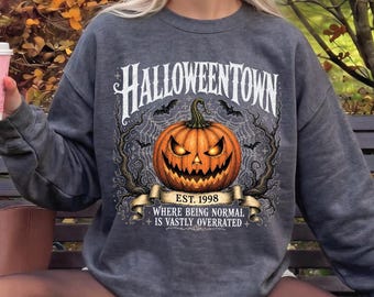 Halloweentown Est 1998 T-shirt, Halloween Pumpkin Tee, Spooky Bats Sweatshirt, Spooky Night Hoodie, Trick Or Treat Shirt, Spooky Party Tee
