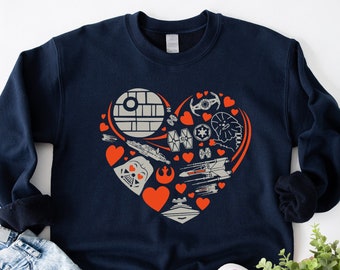 Star Wars Death Star Valentines Day Shirt, Star Wars Love Shirt, Droids Shirt, Darth Vader Shirt, Disney Star Wars Shirt, Disney Honeymoon