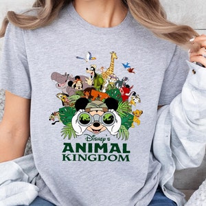 Disney&#39;s Animal Kingdom Shirt, Mickey And Friends Safari Trip Tee, Disney Safari Mode Sweatshirt, Disneyland Family Vacation Shirts