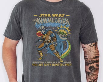 Comfort Colors® Galaxy Shirt, The Mandalorian T-Shirt, Mandalorian Grogu Shirt, Galaxy Adventure Tee, Space Hunter Shirt