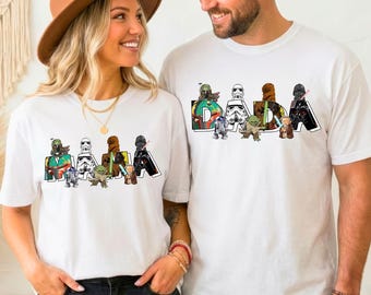 Disneyland Star Wars Mama Dada Shirt, Disney passendes Paar Shirt, Star Wars Familie Shirt, R2D2 BB-8 Valentines Shirt, Galaxy Wars Shirt