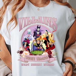 Disney Villains Shirt, Bad Witches Disney Halloween Shirt, Villain Era Sweater, Evil Queen Maleficent Ursula Cruella Jafar Captain Hook Tee