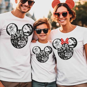 Camiseta Disney de Star Wars, camiseta de viaje familiar a WDW, sudadera de Disney Crew, camiseta a juego de pareja de Disney, suéter familiar de Star Wars