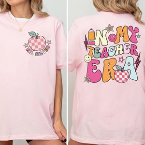 Custom Teacher Name Shirt, In My Teacher Era Sweatshirt, Teacher Custom Name Sweatshirt, Teacher Era Shirt, First Grade Teacher Hoodie