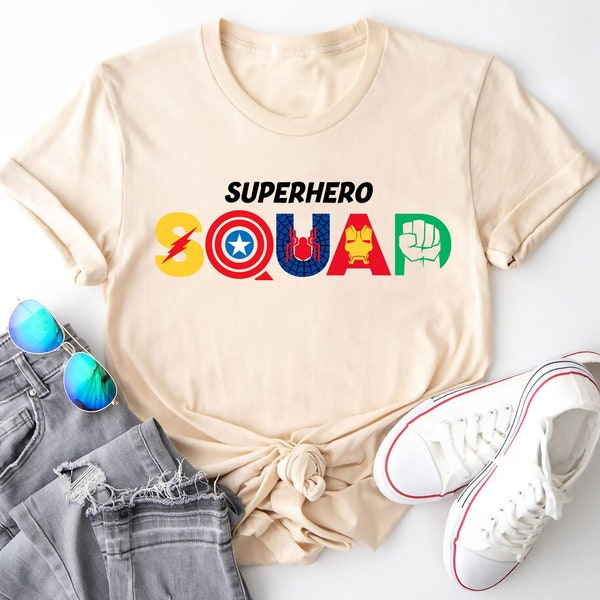 Disney Superhero Squad, Avengers Shirt, Super Hero Shirt, Marvel Shirt, Marvel Super Heroes Shirt, Captain America T-shirt, Hulk Shirt