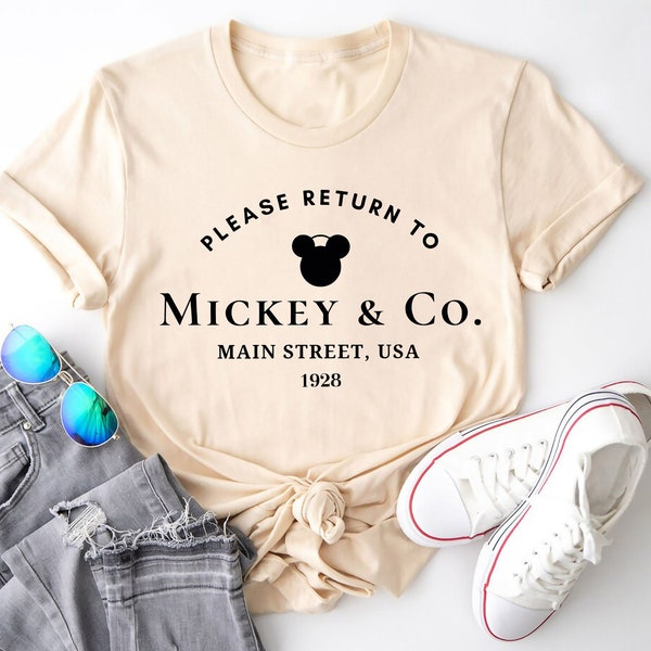 Keer terug naar Mickey & Co T-Shirt, Disneyworld shirt, Main Street USA, Disney Trip Shirt, Disney Vintage Shirt, Vintage Mickey And Friends 1928