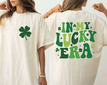 I min lyckliga era Saint Patrick's Day-skjorta, St Patrick's Day, St Patricks Day-familjeskjorta, Shamrock-gåva för St Patricks Day, lyckoskjorta med klöver