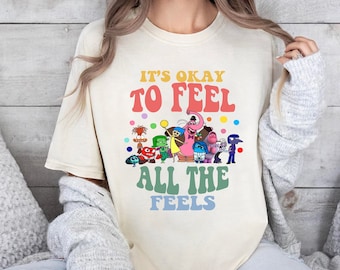 It's Okay To Feel All The Feels Shirt, Inside Out  Teacher Shirt, Inclusion Shirt, Speech Therapy Shirt, BCBA Shirt, Para Shirt