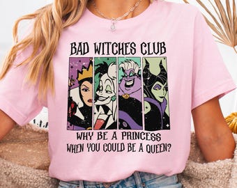 Disneyland Villains Shirt, Bad Witch Disney Halloween Shirt, Villain Era Sweatshirt, Witchy Shirt, Halloween Girls Shirt, Evil Queen Shirt