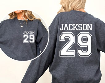 Personalisiertes Sport-T-Shirt mit individuellem Namen und Rückennummer, Team-T-Shirt, Team-Shirts, Namens-Shirts für Kleinkinder, personalisiertes T-Shirt