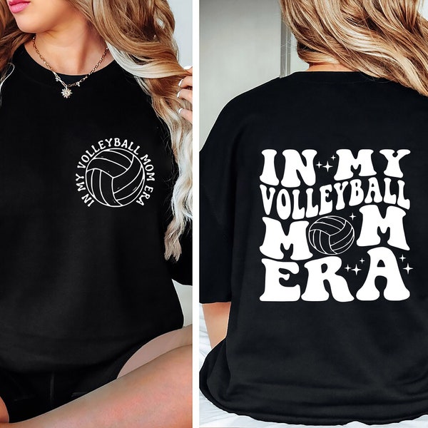 In My Volleyball Mom Era Sweatshirt, Custom Volleyball Shirt, Personalized Volleyball Mom Shirt, Mom Shirt, Volleyball Mom Game Day Shirt