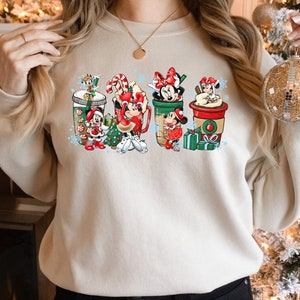 Disney Micky Minnie Weihnachten Shirt, benutzerdefinierte Disney Familie Weihnachten Shirt, Mickey Weihnachten, Weihnachten Familienshirt, Disneyland Weihnachten