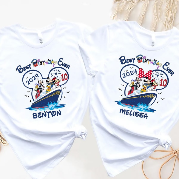 Best Birthday Ever Shirt, Disney Cruise 2024 Birthday Shirt, Minnie Birthday Cruise Shirt, Mickey Birthday Cruise, Disney Birthday Boy Tee