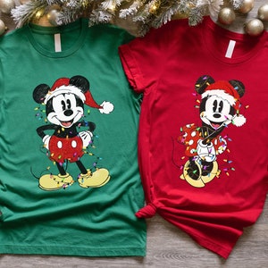 Disney Mickey Minnie Christmas Shirt, Custom Disney Family Christmas Shirt, Mickey Christmas, Christmas Family Shirt, Disneyland Christmas