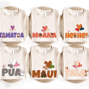 Disney Moana Familien Shirt, Hei Hei Sweatshirt, Disneyland Familien Shirt, Pua Moana Gruppe Shirt, Disney Reise passende Shirt, Moana Geburtstag