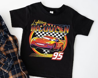 Cars-shirt, Lightning McQueen Cars-shirt, kinderauto's filmshirt, Cars-T-shirt, Tourshirt, Cars-shirt