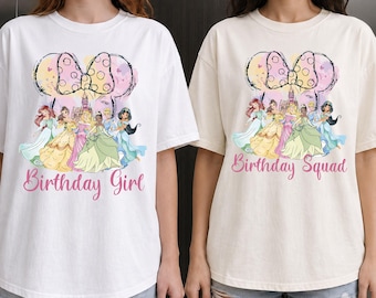 Watercolor Princesses Shirt, Magical Castle Shirt, Girls Trip Shirt, Princess Castle Sweatshirt, Family Vacation Trip Tee