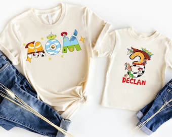 Maglietta di compleanno di Toy Story, maglietta per la famiglia di Toy Story a Disneyland, magliette di compleanno di Buzz Lightyear, magliette di compleanno di Woody, maglietta di compleanno di Jessie