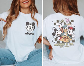 Personalized Retro Mickey And Friends Shirt,  Trip Tee,  Mickey & Co Est. 1928 Shirt,  Family Vacation Sweatshirt