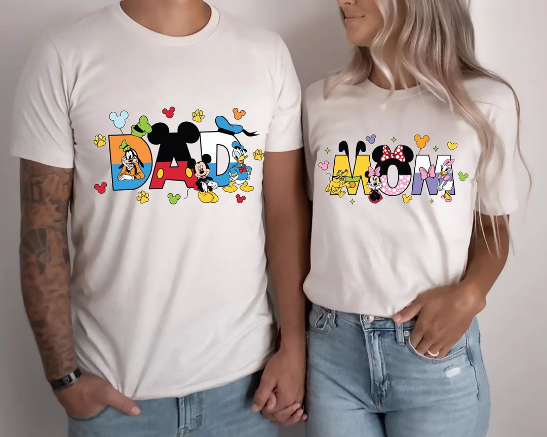 Disney Mom and Dad Shirts, Mickey Dad Shirt, Minnie Mama Shirt, Disney ...