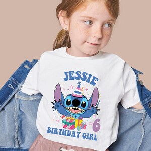Disneyworld Stitch Kids Birthday Shirt, Disney Birthday Girl Shirt, Stitch Birthday Boy Shirt, Lilo Stitch Kids Birthday Shirt