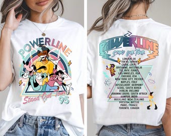 Powerline Stand Out World Tour 95 T-Shirt, ein doofes Film-T-Shirt, Vintage Powerline-Shirt, BTW Familienurlaub T-Shirt, Magic Kingdom Pullover
