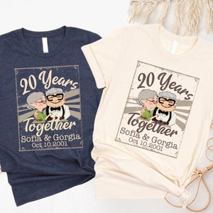 Disney Up Movie Shirt, Disney Anniversary Shirts, Carl Ellie Valentine Shirt, Up Movie Couple Shirt, Disney Valentines Day Shirts