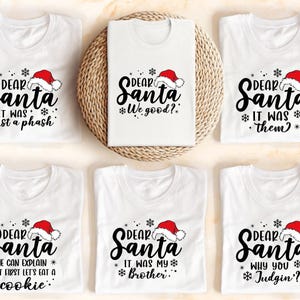 Dear Santa Sweatshirt, Matching Family Christmas Shirts, Holiday Pajamas Shirt, Christmas Party Shirts, Christmas Santa Sweatshirts