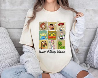 Disney Toy Story-tröja, Pixar Day-tröja, Sheriff Woody-tröja, Jessie-tröja, Buzz Lightyear-tröja, Disneyland-familjesemestertröja