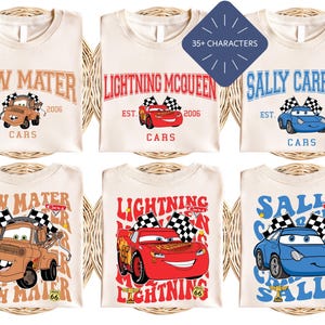 Cars T-shirt, Lightning McQueen Tee, Tow Mater Sweatshirt, Sally Carrera Tee,  Family Trip Shirt,  Vacation Tee