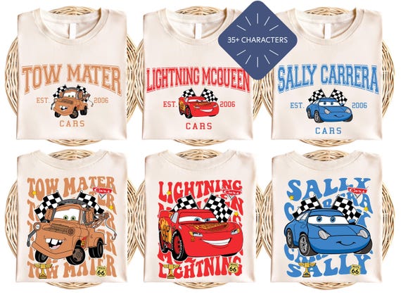 Disney Cars T-shirt, Pixar Lightning McQueen Tee, Tow Mater Sweatshirt, Sally Carrera Tee, Disney Family Trip Shirt, Disneyland Vacation Tee