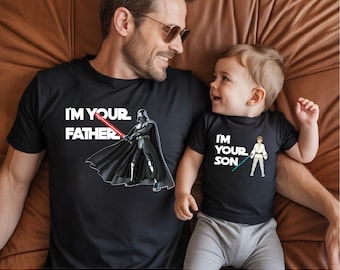 Camisetas "Soy tu padre, soy tu padre", Sudadera para padre e hijo, Camiseta del Día del Padre, Camiseta familiar del Castillo Mágico, Camiseta de viaje para niños pequeños, Camiseta infantil personalizada