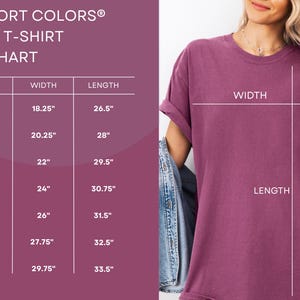 a woman wearing a purple shirt and jeans