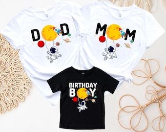 Astronaut Birthday Shirt, Family Astronaut Shirts, Family Rocket Shirt, Matching Birthday Boy, Rocket Birthday Shirts, Birthday Space Shirt
