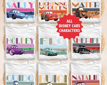 Camiseta Disney Carros, Camiseta Relâmpago McQueen, Moletom Disney Pit Racing, Camiseta Infantil Carros Pixar, Camiseta Tow Mater Sally Flo Luigi Guido