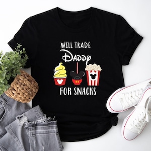 Will Trade Sister For Snacks Shirt, Will Trade Brother For Snack Sweatshirt, Siblings Snacks Shirt, Family Snacking Drinking Tour Tee image 4