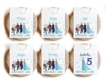 Disney Frozen Geburtstag Shirt, Disney Elsa Anna Geburtstag Mädchen Shirt, Disney Frozen Familie Geburtstag Shirt, Disney Prinzessin Geburtstag Shirt