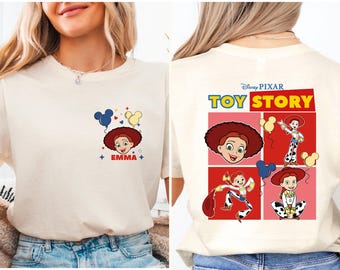 Personalized Jessie Toy Story Shirt, Disney Pixar Jessie Sweatshirt, WDW Family Vacation Tee, Disney Trip Shirt, Pixar Toy Story Land Tee