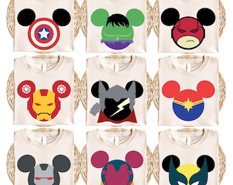 Mickey Head Superheroes Shirt, Matching Family Trip Tee, DW Family Vacation Shirt, Heroes Sweatshirt