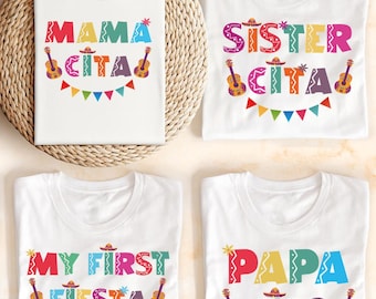 Cinco de Mayo Family Matching Shirt, Fiesta Group Matching Shirt, Mexican Fiesta Shirt, My First Fiesta Shirt, Family Fiesta Birthday Shirt