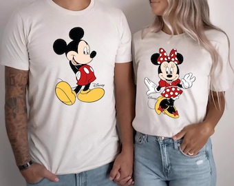 Chemises Disney Mickey et Minnie, t-shirt Mickey Dad, chemise Minnie Mama, chemise famille Disney, chemise nouvelle maman, chemise nouveau papa