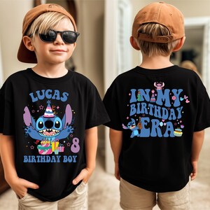 Disneyworld Stitch Kids Birthday Shirt, Disney Birthday Girl Shirt, Stitch Birthday Boy Shirt, Lilo Stitch Kids Birthday Shirt
