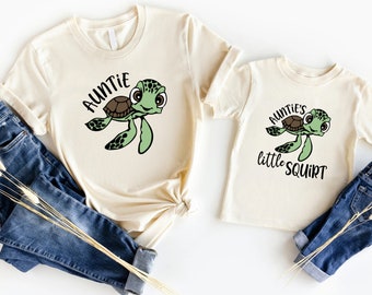 Matching Auntie & Baby Niece Shirts, Auntie's Little Squirt Shirt, Gift For Aunt From Niece and Nephew, Aunty Day Celebration Shirt